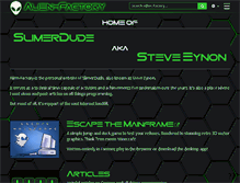 Tablet Screenshot of alienfactory.co.uk